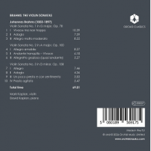 Kaplan, Mark & David Kaplan - Brahms: the Violin Sonatas