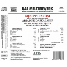 Tartini, G. - 5 Violin Concertos