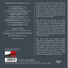 Faust, Isabelle & Akademie Fur Alte Musik Berlin & Bernhard Forck - Georg Philipp Telemann: Violin Concertos (Overture, Suite, Fantasie)