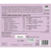 M4gnet String Quartet - Artur Lemba: Chamber Music, Vol. 2