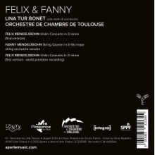 Tur Bonet, Lina & Orchestre De Chambre De Toulouse - Felix & Fanny