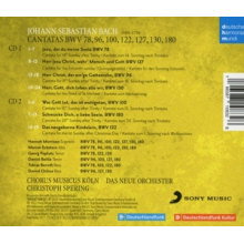 Spering, Christoph & Das Neue Orchester & Chorus Musicus Koln - Bach: Cantatas Bwv 78, 96, 100, 122, 127, 130, 180