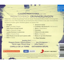 Capella De La Torre & Katharina Bauml & Joachim Krol - Monteverdi - Erinnerungen