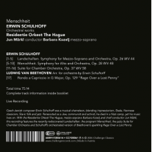 Residentie Orkest the Hague & Jun Markl & Barbara Kozelj - Erwin Schulhoff: Menschheit - Orchestral Works