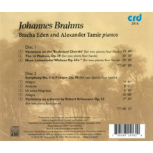 Brahms, J. - Piano Duets (Eden-Tamir)