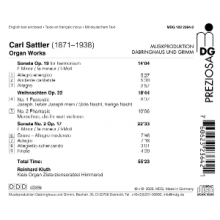 Kluth, Reinhard - Sattler: Organ Works