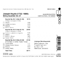 Leipziger Streichquartett - Haydn: String Quartets Vol. 21