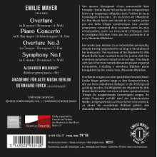 Akademie Fur Alte Musik Berlin & Bernhard Forck - Emilie Mayer: Piano Concerto - Symphony No. 1