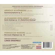Zemlinsky/Schonberg/Buson - Association For Private Musical Performances