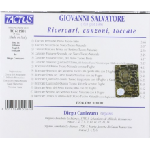 Salvatore, G. - Ricercari, Canzoni, Toccate