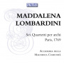 Lombardini, M. - Sei Quartetti Per Archi Paris, 1769
