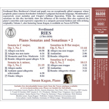 Kagan, Susan - Ries: Piano Sonatas and Sonatinas 2