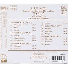 Bach, C.P.E. - Sonatas For Flute & Harps