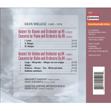 Wellesz, E. - Piano Concerto/Violin Concerto Op.84