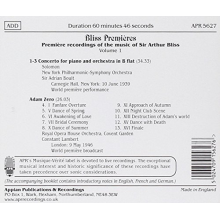 Bliss, A. - Bliss Premieres Vol.1: Piano Concerto