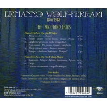 Wolf-Ferrari, E. - Two Piano Trios