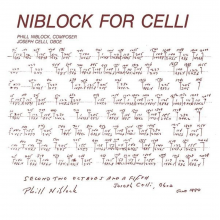 Niblock, Phill - Niblock For Celli / Celli Plays Niblock
