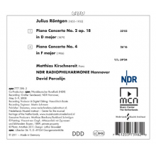 Rontgen, J. - Piano Concertos No.2 & 4