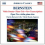 Bernstein, Leonard - Clarinet Sonata/Violin Sonata
