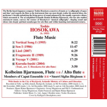 Hosokawa, T. - Flute Music