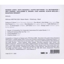 Lewis, George - Sequel