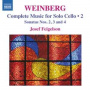 Feigelson, Josef - Weinberg: Complete Music For Solo Cello 2 - Sonatas Nos. 2, 3 and 4