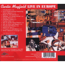 Mayfield, Curtis - Live In Europe