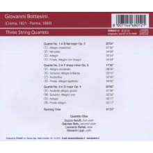 Bottesini, G. - Three String Quartets