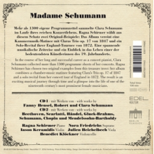 Schirmer, Ragna - Madame Schumann