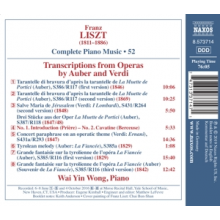 Horowitz, Vladimir - Transcriptions From Operas By Auber and Verdi
