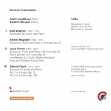 Ingolfsson, Judith - Concert-Centenaire