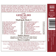 Delitiae Musicae - Gesualdo: Madrigals Book 3