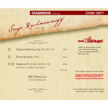 Noseda, Gianandrea & Bbc Philharmonic - Rachmaninoff: Symphony No.3/Prince Rotislav/Caprice Bohemien