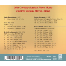 Yurigin-Klevke, Vladimir - 20th Century Russian Piano Music