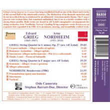 Grieg - String Quartets/Rendezvous