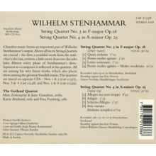 Stenhammar, Wilhelm - String Quartets Nos. 3 & 4