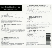 Back, Sven-Erik - Chamber Music