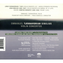 Ormandy, Eugene - Sibelius;Tjeknavorian:Violin Concertos
