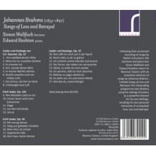 Wallfisch, Simon - Songs of Loss & Bet