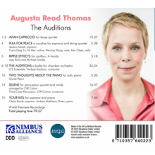 Thomas, A.R. - Auditions