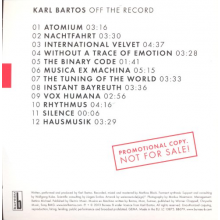 Bartos, Karl - Off the Record