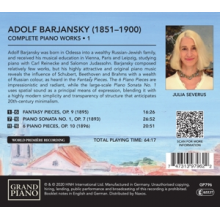Barjansky, A. - Complete Piano Works 1