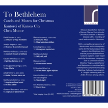 Kantorei of Kansas City - To Bethlehem: Carols & Motets For Christmas