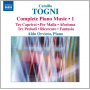 Togni, C. - Complete Piano Music 1
