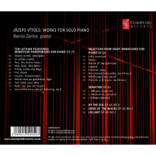 Zarins, Reinis & Jazeps Vitols - Works For Piano Solo
