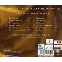 Capella Musicale Della Cattedrale Di Vercelli - Centorio: Vocal and Instrumental Music