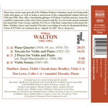 Walton, W. - Piano Quartet/Violin Sonata/Toccata